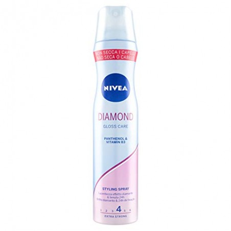 Nivea Styling SprayDiamond Gloss, Lacca per Capelli, 250 ml