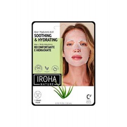 Iroha Nature Hydrating Face Mask with Aloe Vera - Soothing & Natural, 100% biodegradable