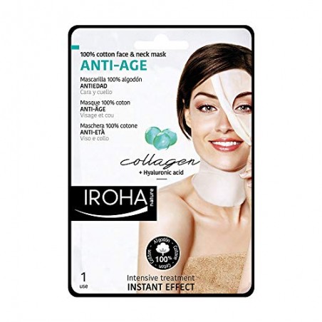 100% Cotton Face & Neck Mask Collagen-Antiage 1 Use