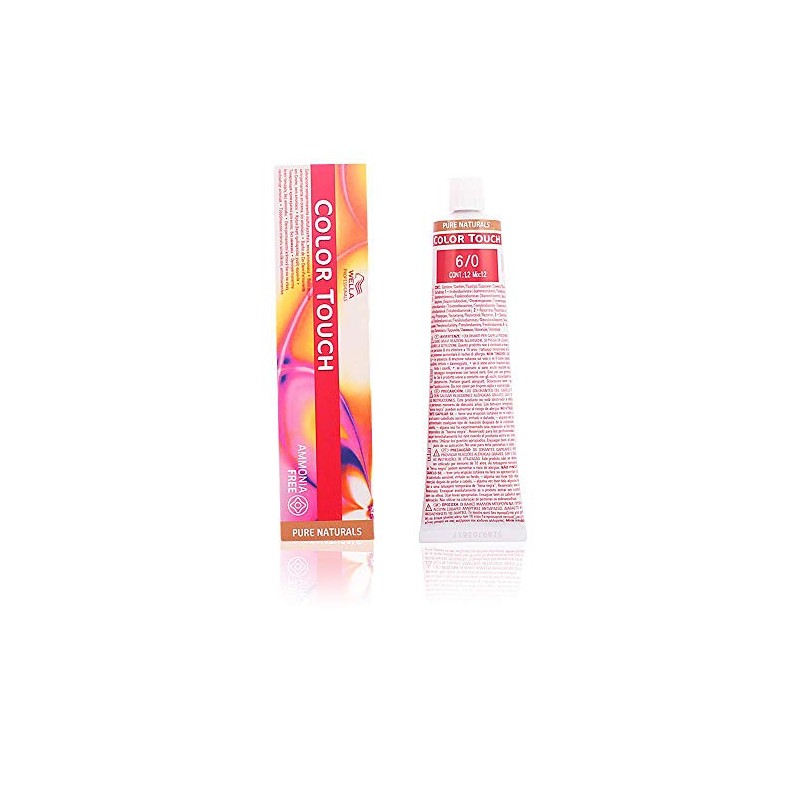 Wella - 7/0 Biondo Medio Color Touch Senza Ammoniaca- Linea Pure Naturals