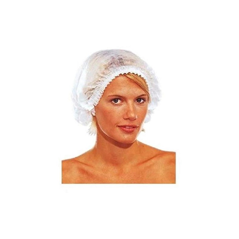 Xanitalia BIFULL Cuffia Doccia (Cuffia TNT) monouso 100 unità, Nero, Standard