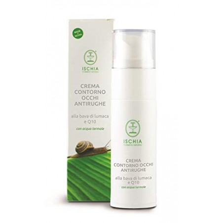 Ischia Cosmetici Naturali Crema Contorno Occhi Antirughe alla Bava di Lumaca e Q10-30 ml