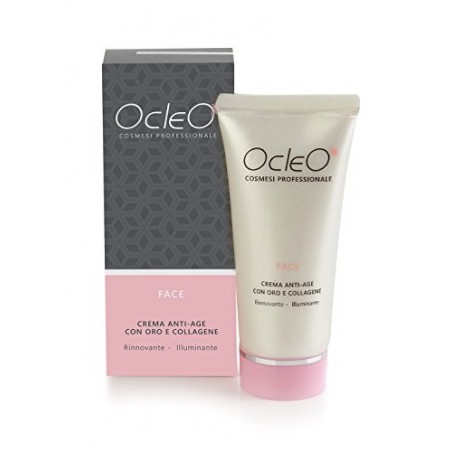 Ocleò - Crema anti-age rinnovante ed illuminante con oro e collagene (50ml)