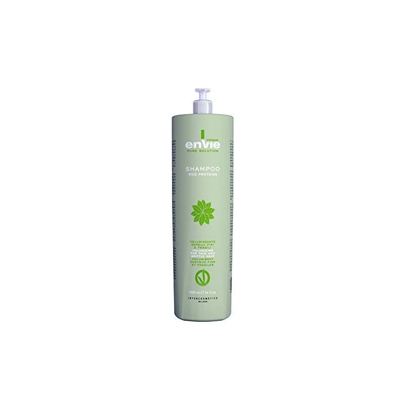 INTERCOSMETICS SRL - Shampoo Volume Capelli Fini Fragili Vegan - Envie, 1000 Ml.