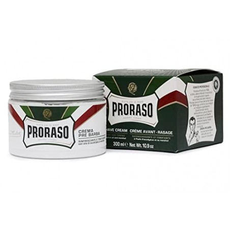 Proraso Crema Pre Barba Rinfrescante con Olio di Eucalipto e Mentoolo, 1 Vaso da 300 ml