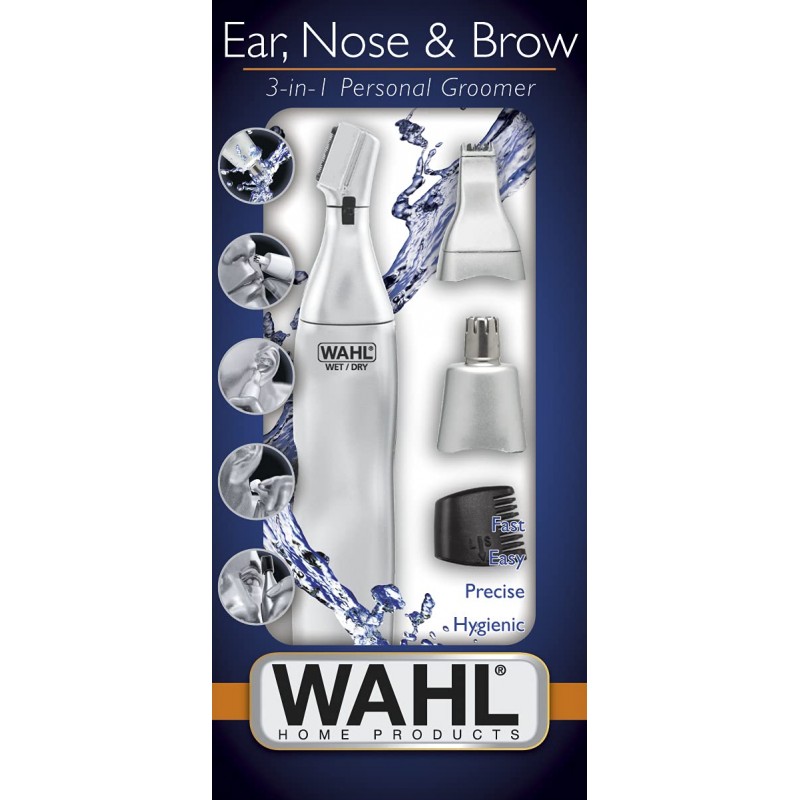 Wahl 3 in 1 Personal Nasen-Ohrhaartrimmer, batteria