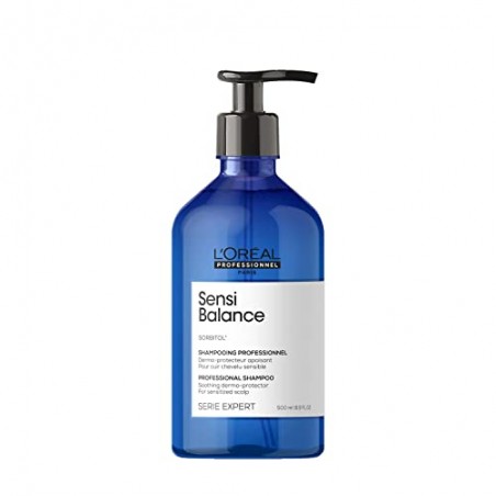 L'Oréal Professionnel Paris Shampoo professionale per cute sensibile Sensi Balance Serie Expert, Formula lenitiva