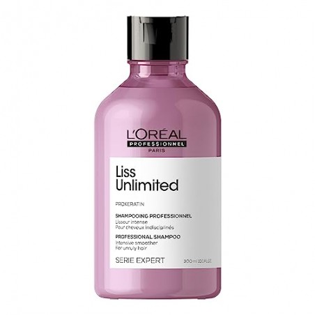 L'Oréal Professionnel Paris Shampoo professionale per capelli crespi Liss Unlimited Serie Expert, Formula lisciante anti-crespo,