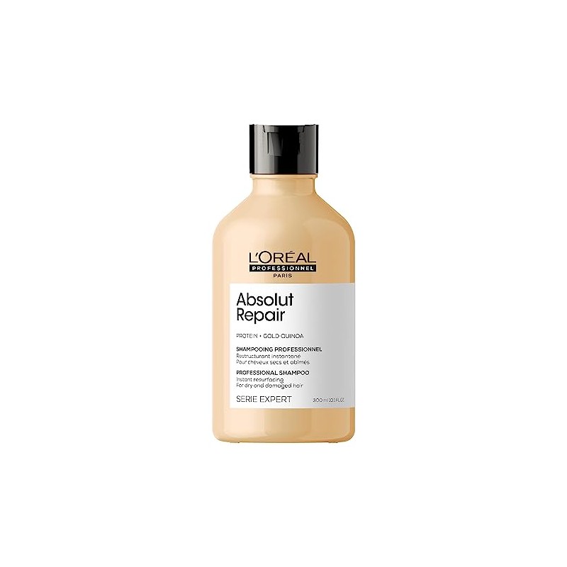 L'Oréal Professionnel Paris Shampoo Professionale per Capelli Secchi e Danneggiati Absolut Repair Serie Expert, Formula Ristrutt