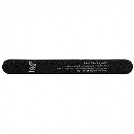 Peggy Sage - Limetta spessa 2 facce 100/180, nero